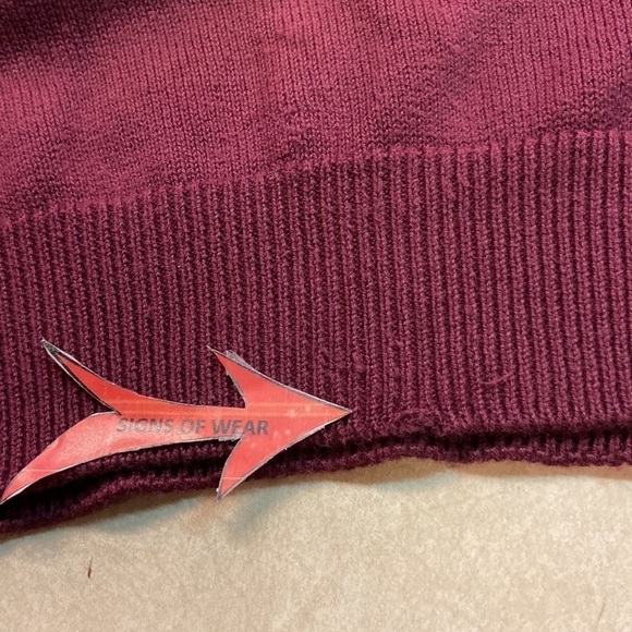 Byford Graphic (Embroidered) Sweater Golf Feep Burgundy Size Med Preowned - Picture 11 of 12